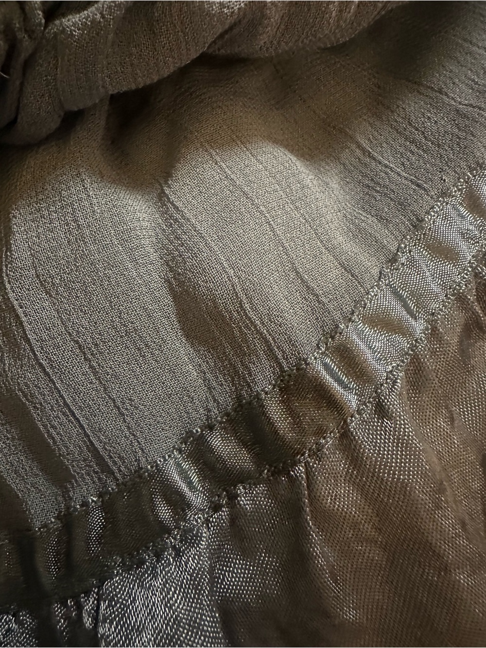 Vintage 00s Grey Ombre Boho Tiered Maxi Skirt π€Large π€ whimsygoth - Picture 11 of 13